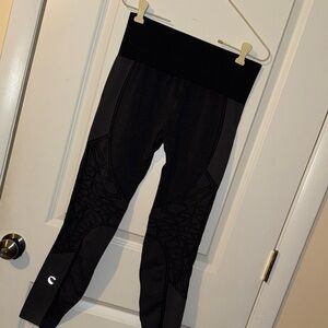 Climawear Muse Seamless Leggings LG charcoal gray active wear